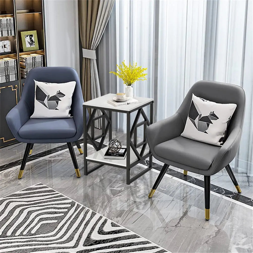 2-Tier Coffee Table Modern Design with Spacious Storage and Durable Frame for Living Rooms
