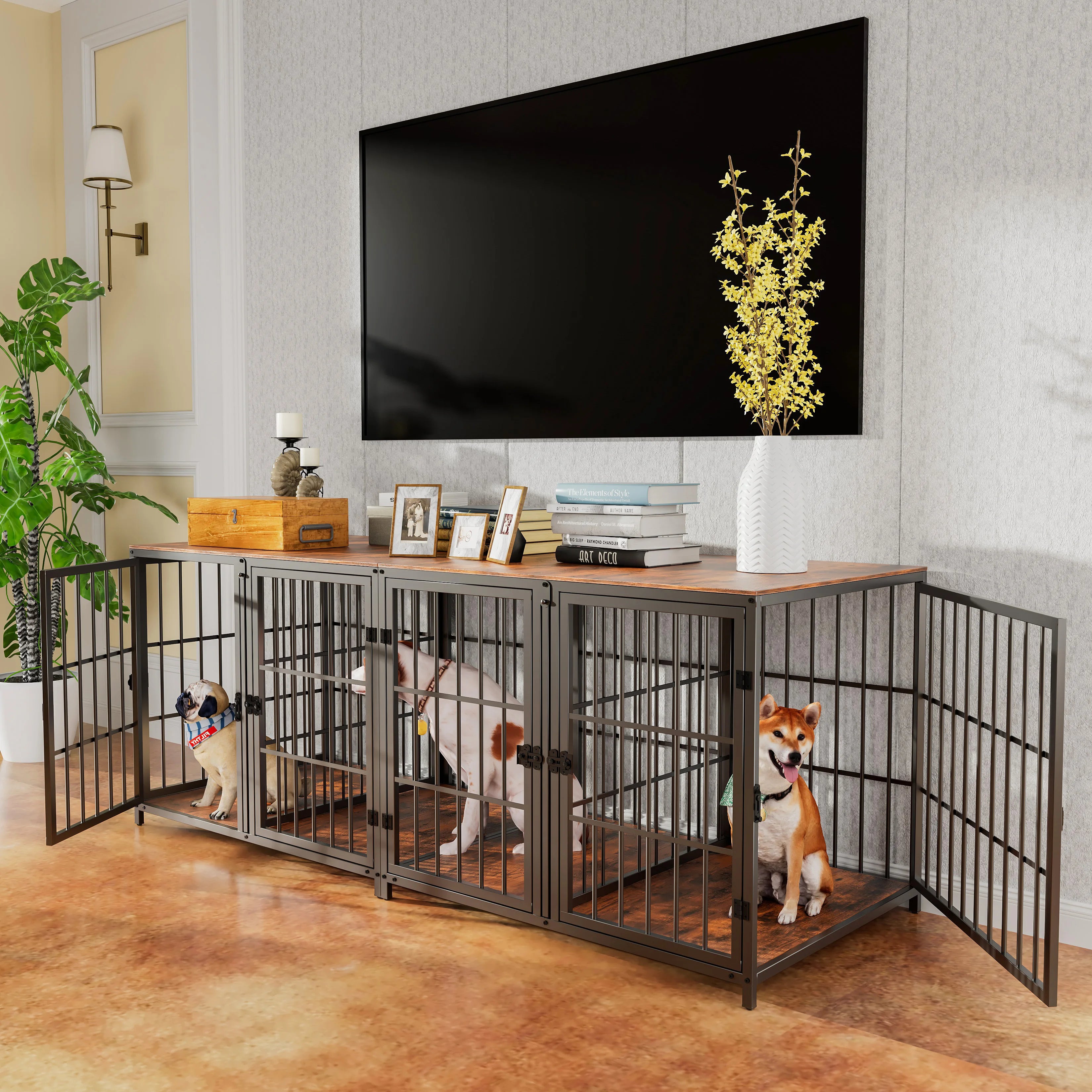 Heavy Duty Dog House Table with Durable Construction and Multi-Functional Design for Pets and Home