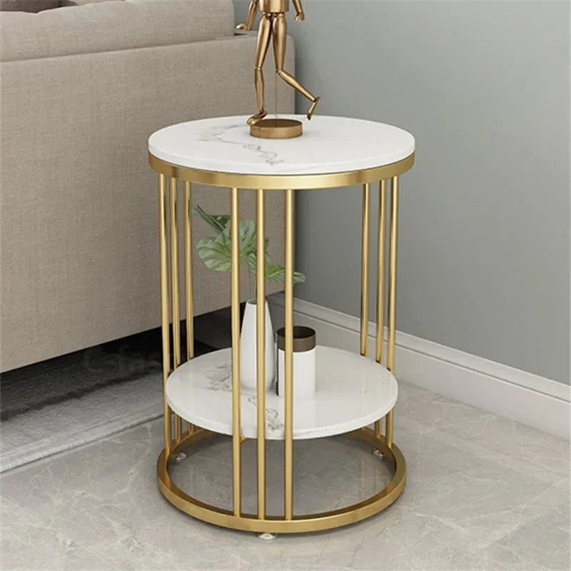 Nordic Marble Side Table Minimalist Design with Durable Stone Top and Sleek Frame for Modern Living