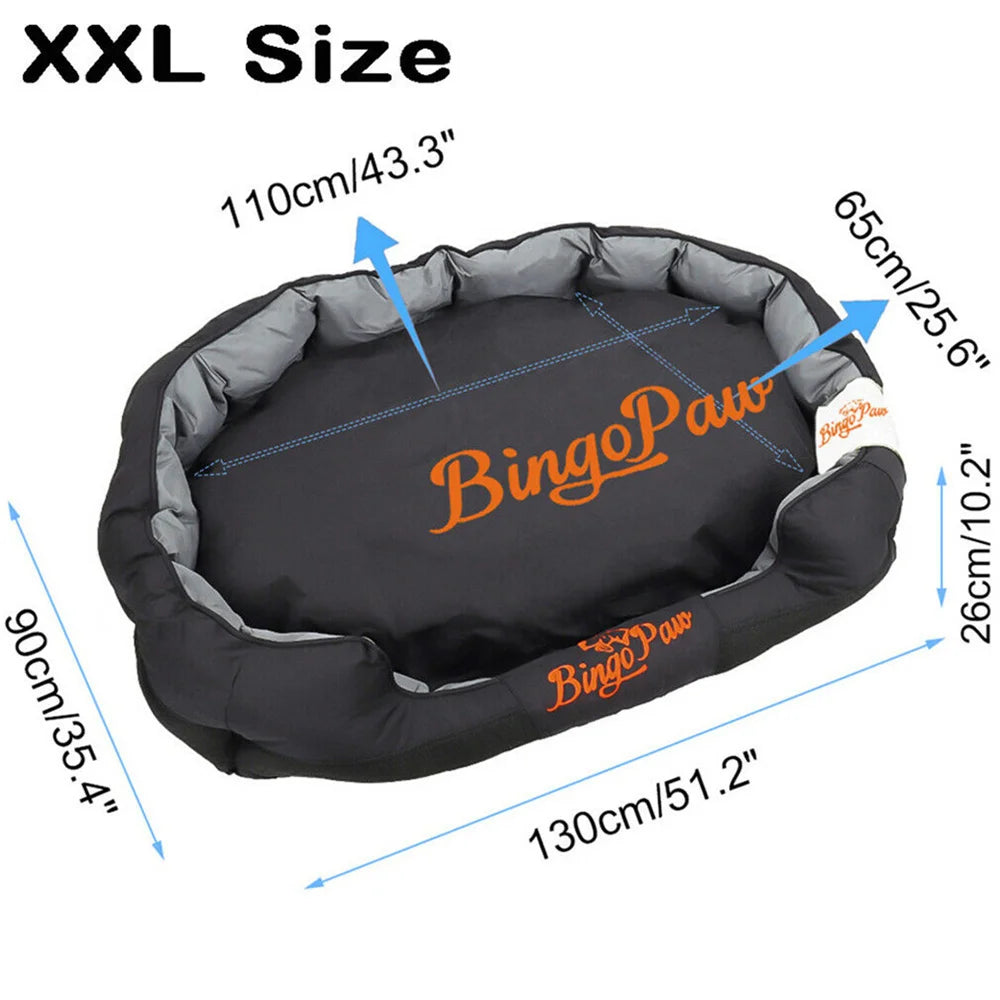 Orthopedic Sofa Dog Bed Memory Foam Support with Cozy Plush Cover for Joint Relief and Comfort