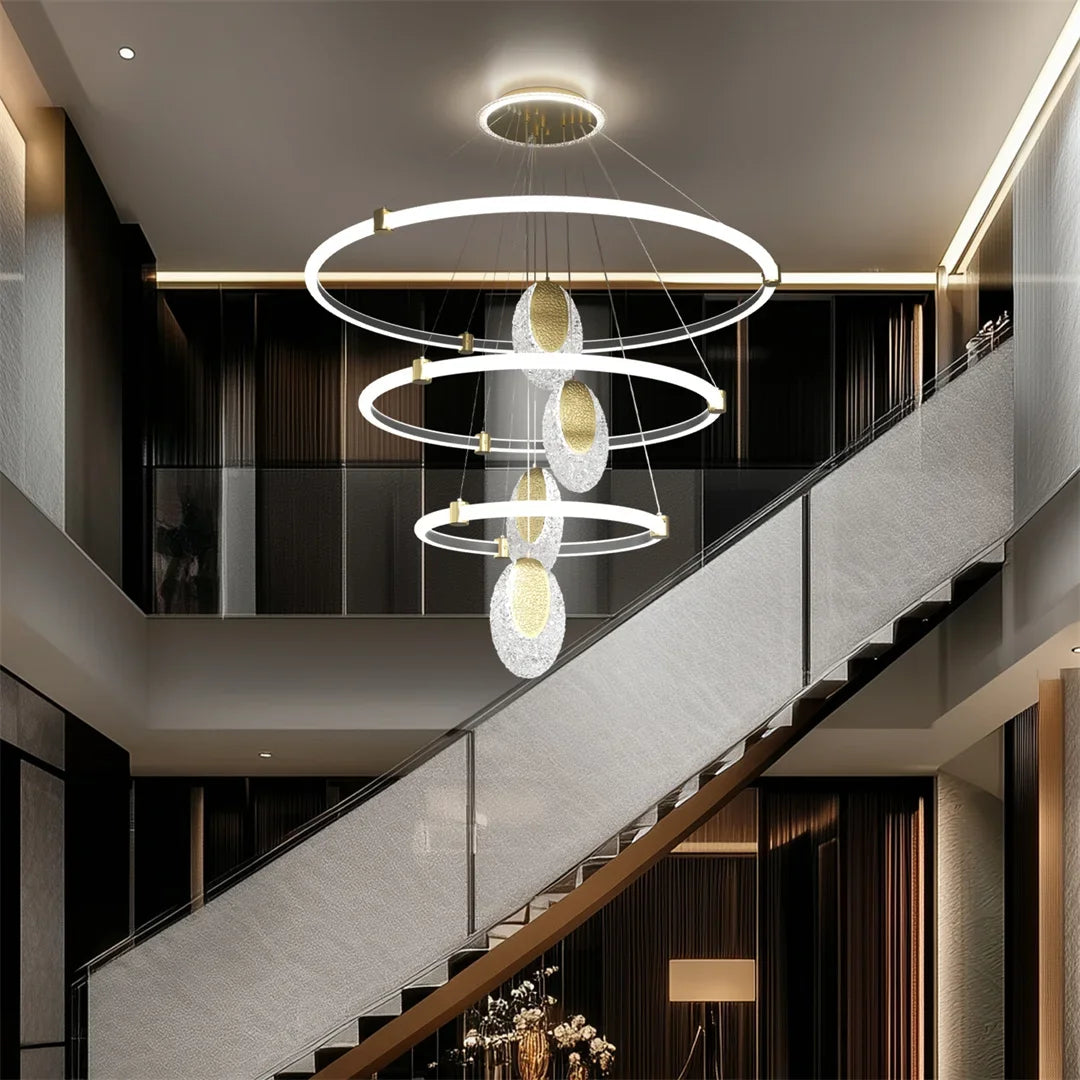 Nordic Crystal Pendant Light Elegant Modern Chandelier with Sparkling Crystals and Minimalist Design