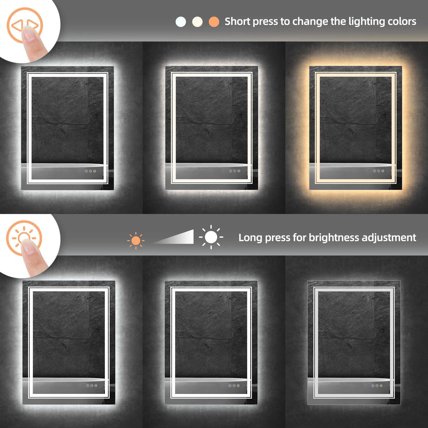 Crystal Clear LED Mirror Ultra-Bright Energy-Efficient Lighting with Anti-Fog and Sleek Design