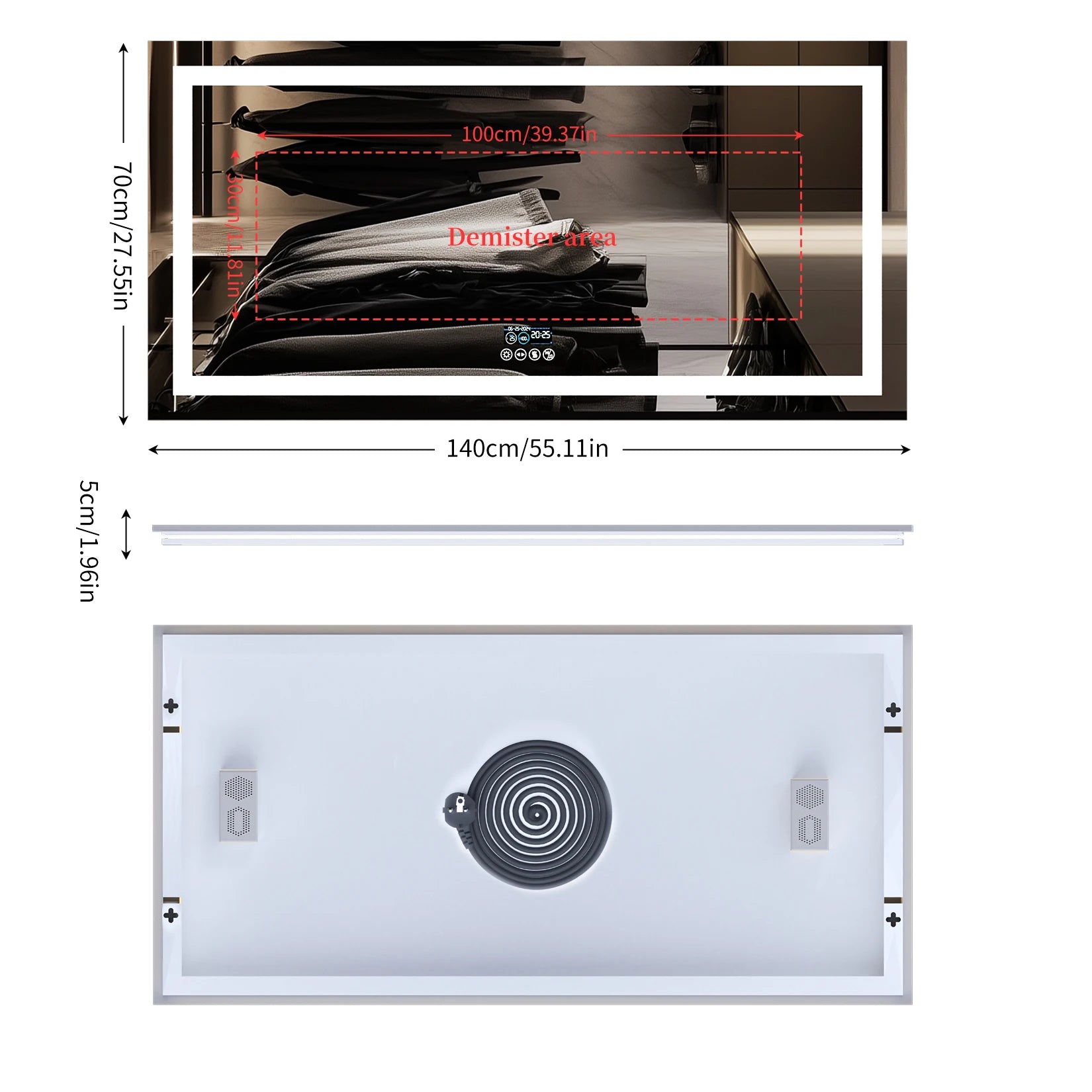 XM183 - LED Bathroom Mirror
