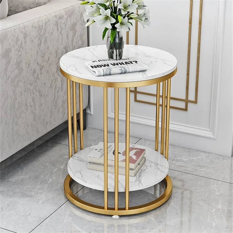 Nordic Marble Side Table Minimalist Design with Durable Stone Top and Sleek Frame for Modern Living
