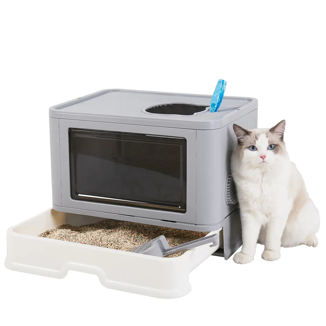 Modern Cat Litter Box Stylish and Hygienic Design for Easy Cleaning