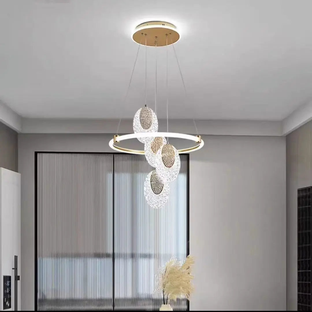 Nordic Crystal Pendant Light Elegant Modern Chandelier with Sparkling Crystals and Minimalist Design
