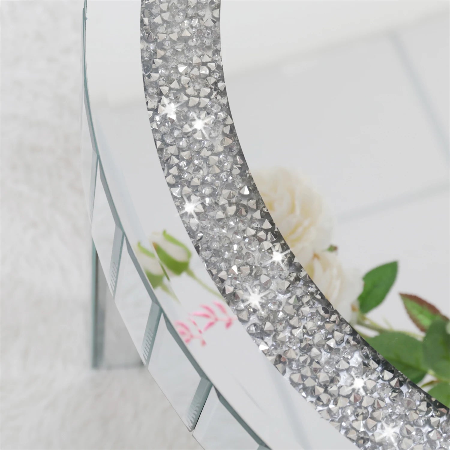 Crushed Crystal Mirror Table