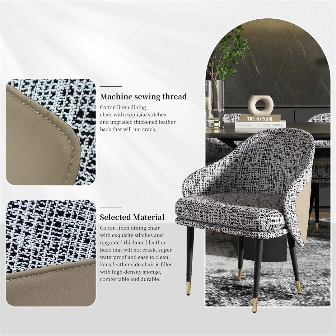Modern Dining Chairs Sleek Upholstered Seating with Sturdy Frame for Stylish Comfort