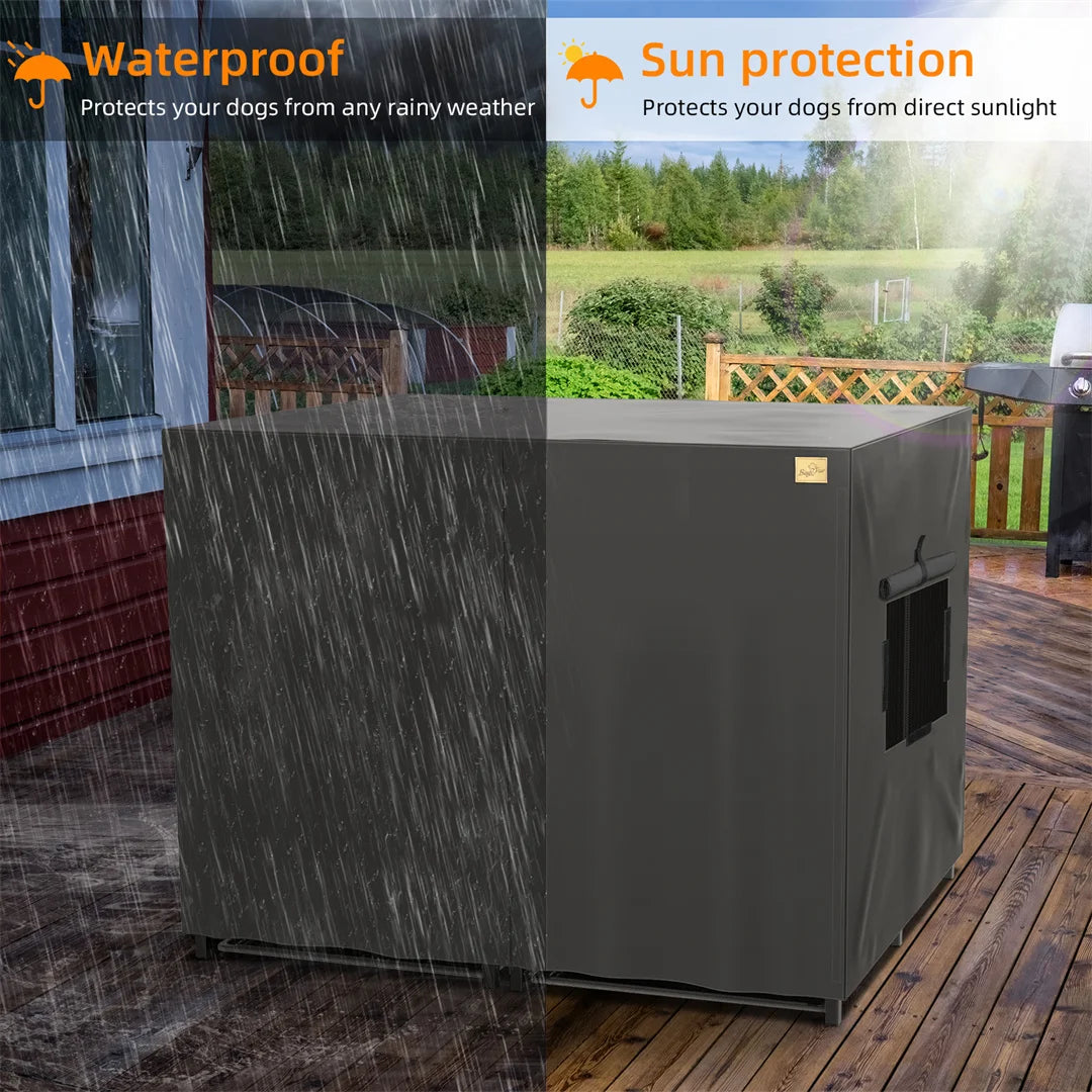 Heavy Duty Dog Cage with Reinforced Steel Frame and Secure Lock for Strong and Large Dogs