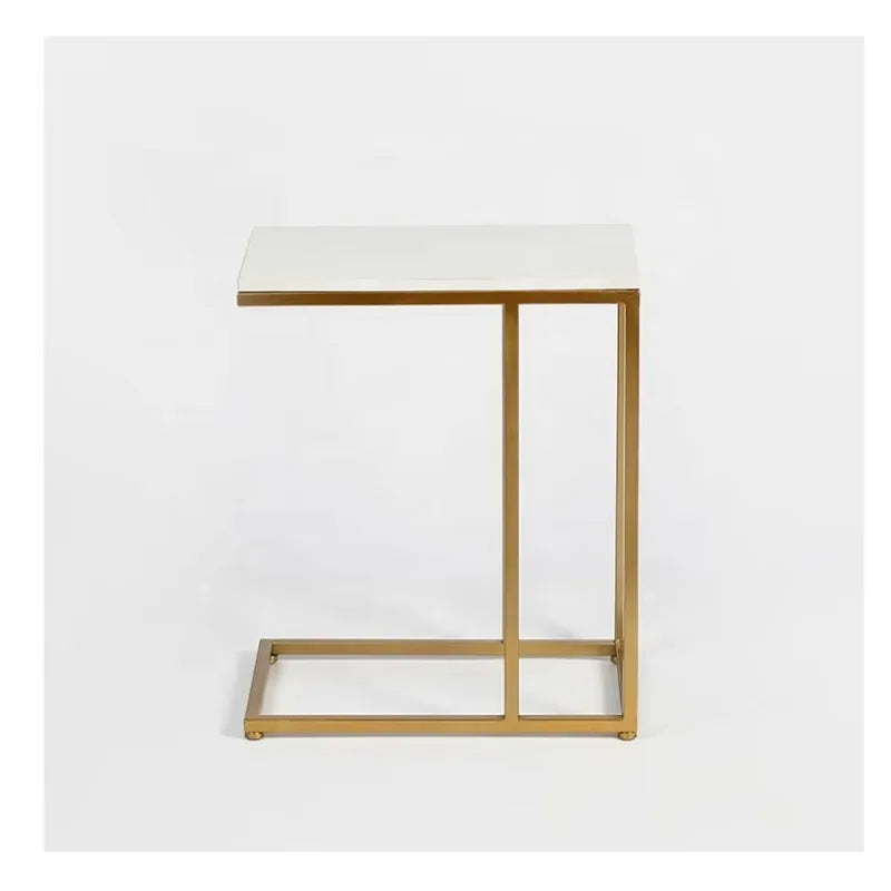 White Marble Coffee Table Modern Design with Durable Stone Top and Sturdy Base for Stylish Living Spaces