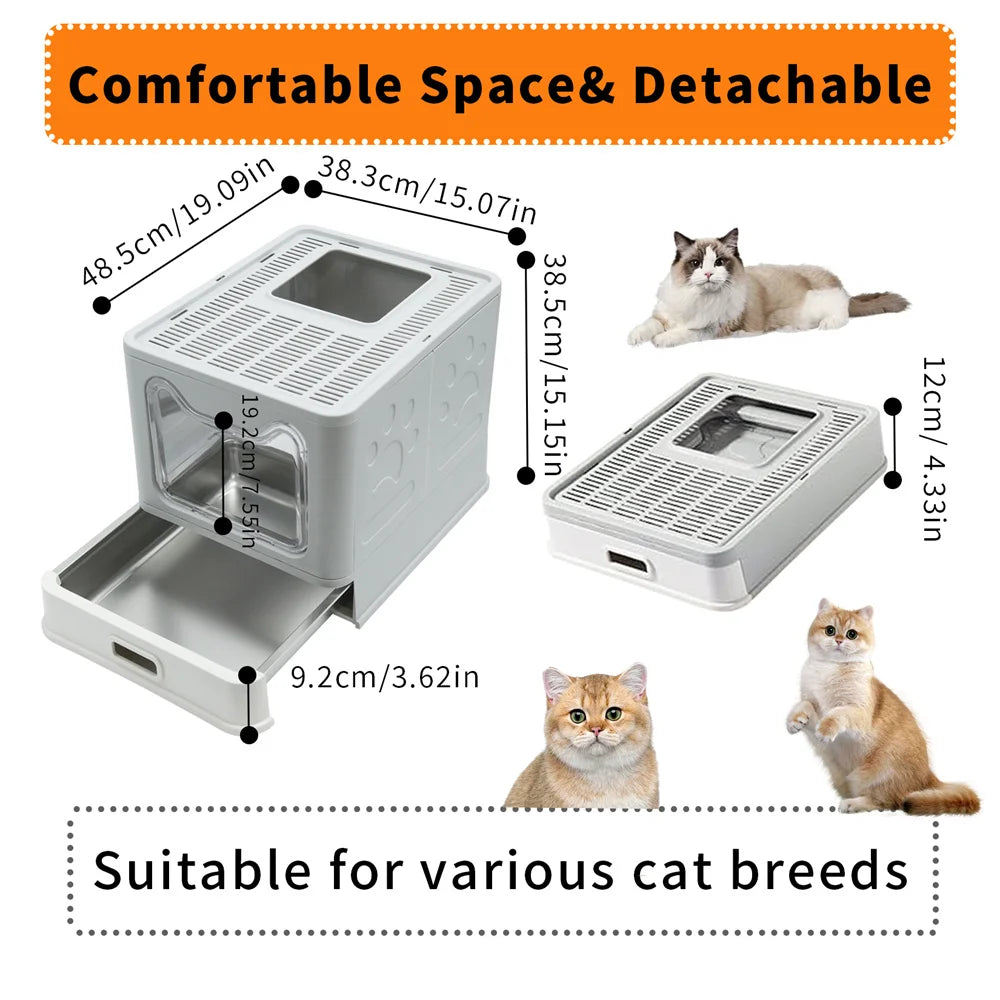 Stainless Steel Cat Litter Box Durable Hygienic and Easy to Clean