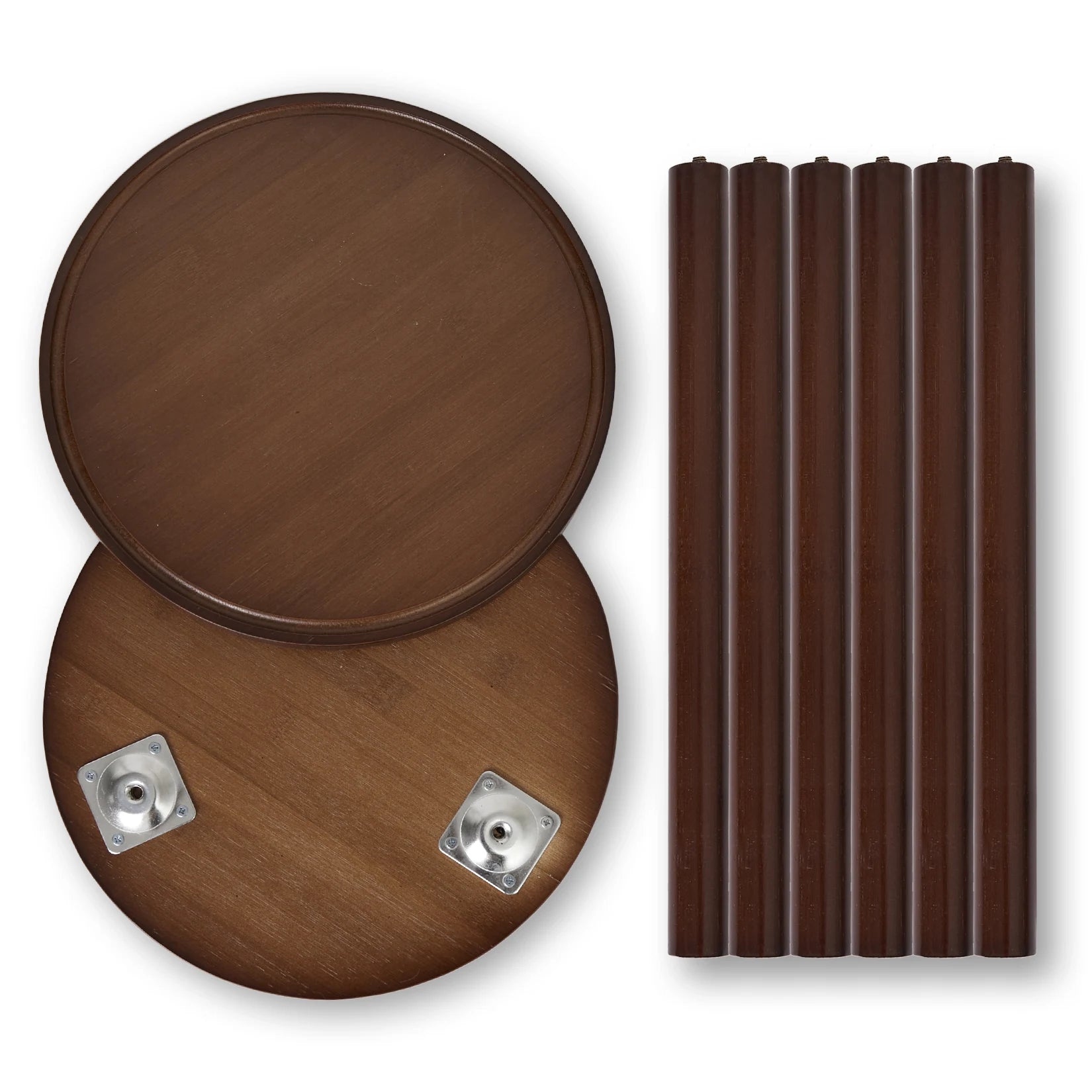 : Bamboo Round Plant Stand