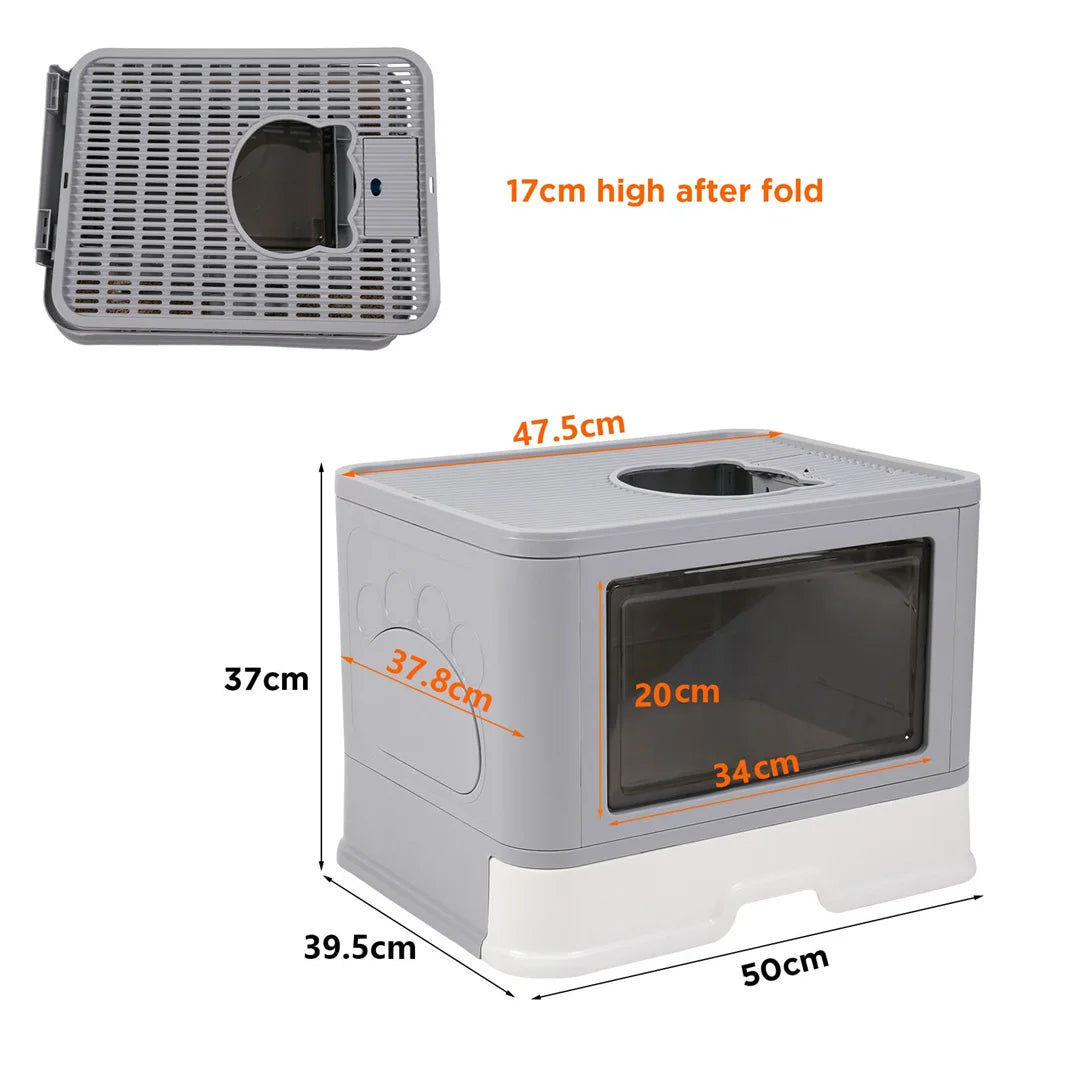 Modern Cat Litter Box Stylish and Hygienic Design for Easy Cleaning