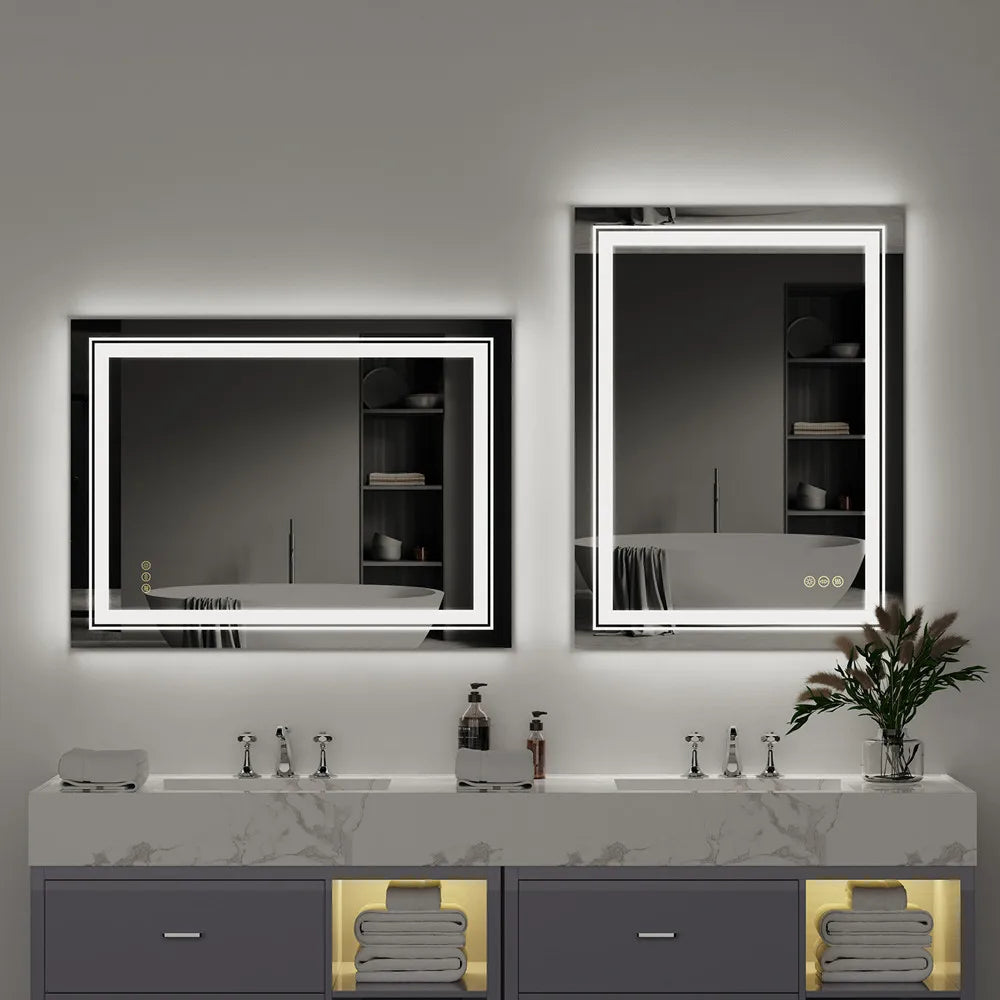 Crystal Clear LED Mirror Ultra-Bright Energy-Efficient Lighting with Anti-Fog and Sleek Design