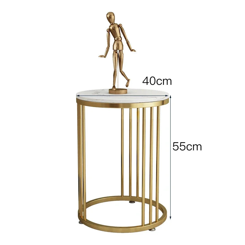 Nordic Marble Side Table Minimalist Design with Durable Stone Top and Sleek Frame for Modern Living