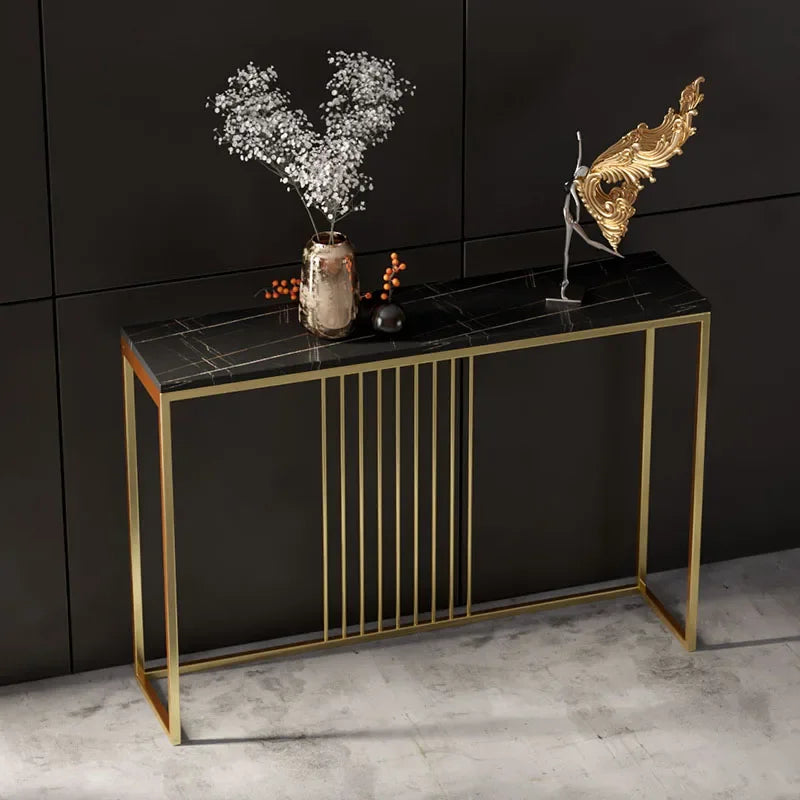 Simple Wall Accent Table Minimalist Design with Space-Saving Build for Entryways and Small Spaces
