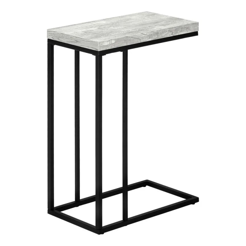 Modern C-Shaped Accent Table Minimalist Design with Sturdy Metal Frame for Living Room and Office