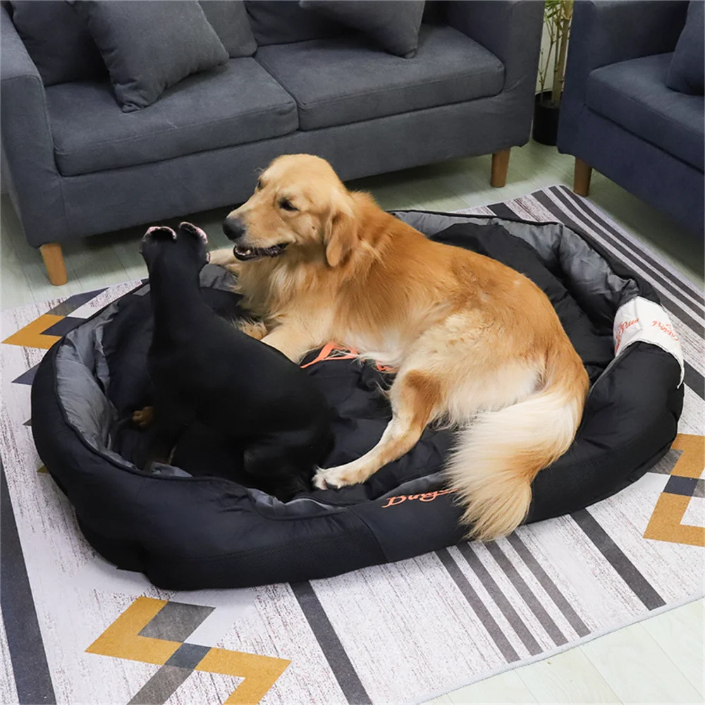 Orthopedic Sofa Dog Bed Memory Foam Support with Cozy Plush Cover for Joint Relief and Comfort