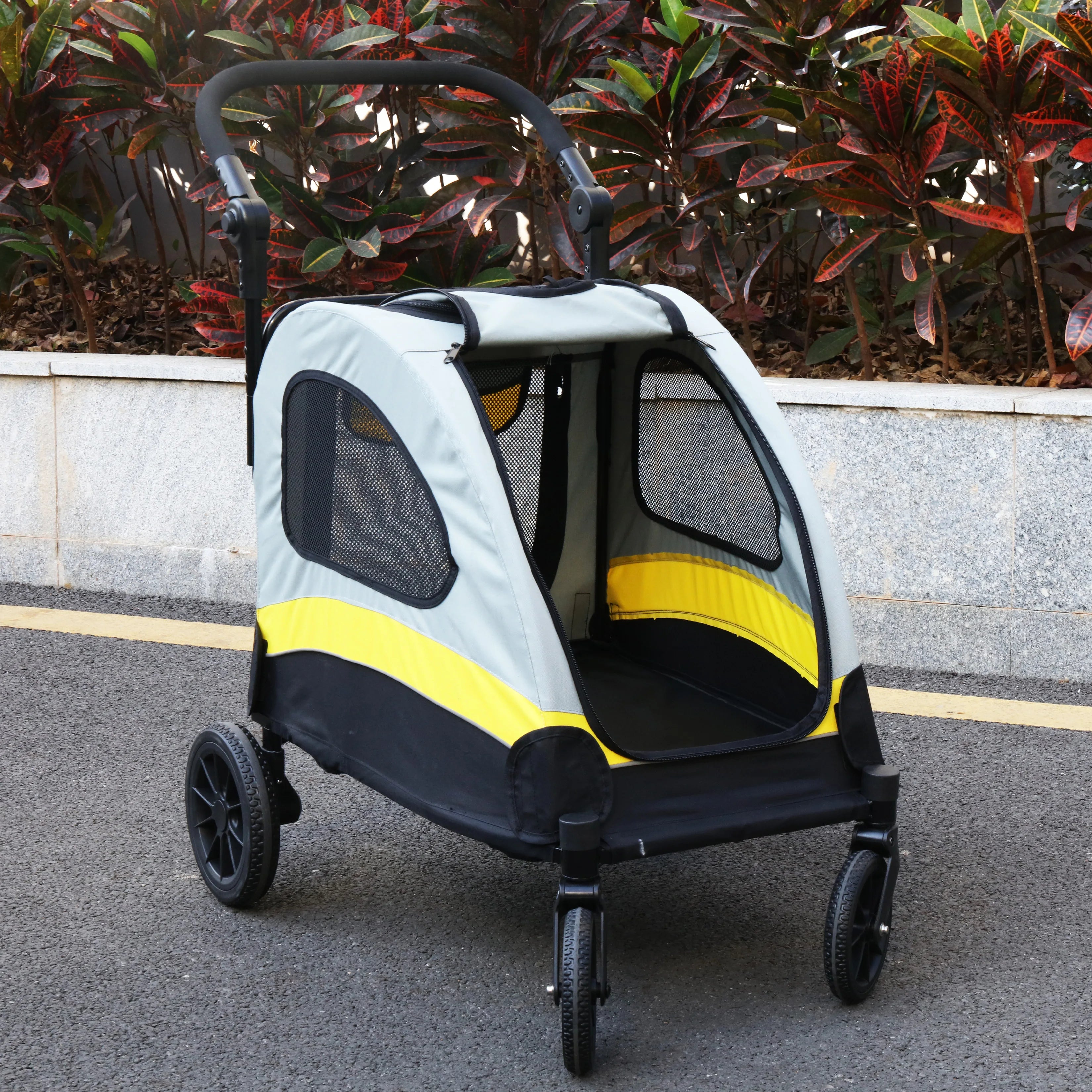 Pet Portable Jogger Lightweight Foldable Running Stroller for Small to Medium Dogs