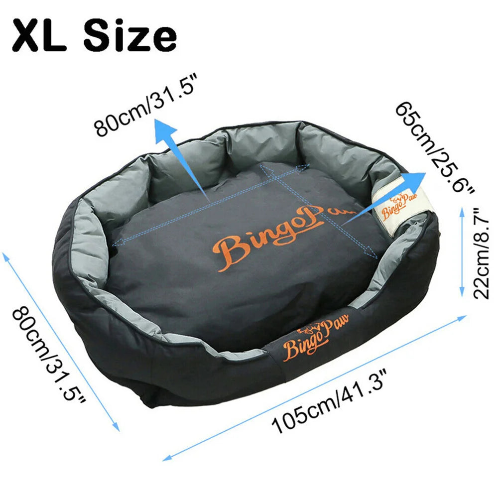 Orthopedic Sofa Dog Bed Memory Foam Support with Cozy Plush Cover for Joint Relief and Comfort