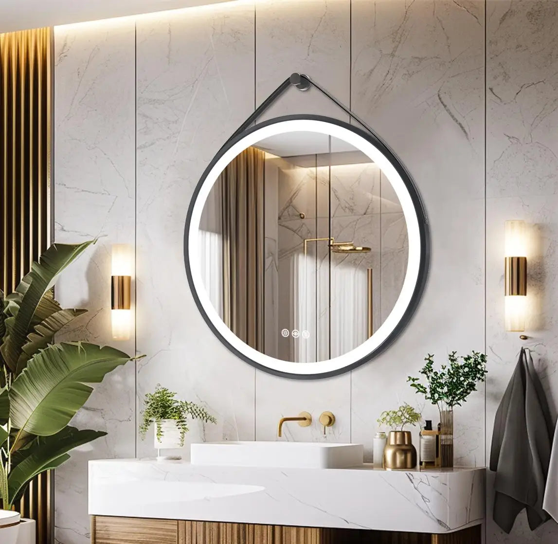 Round LED Bathroom Mirror