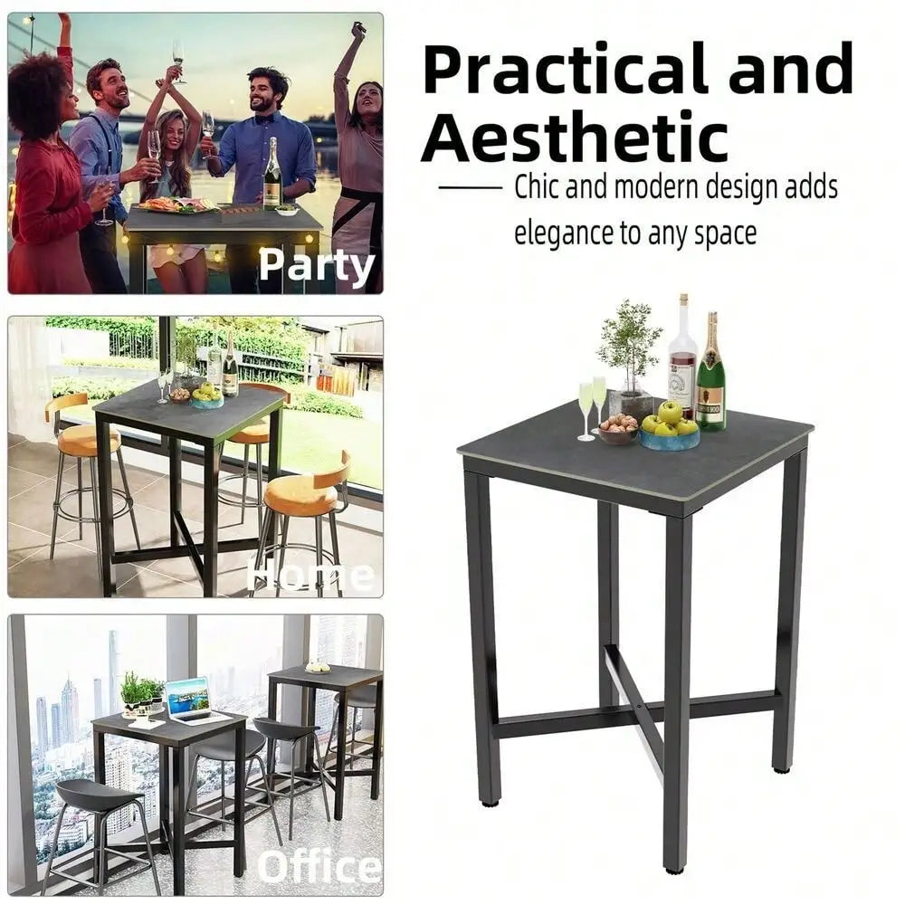 42" Marble Top Bar Table