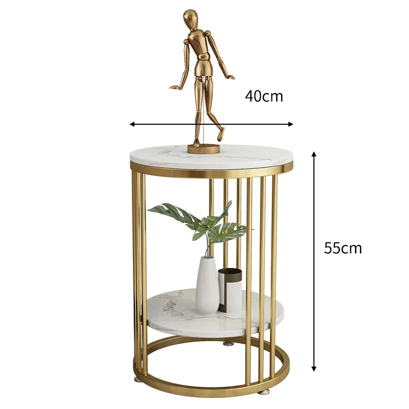 Nordic Marble Side Table Minimalist Design with Durable Stone Top and Sleek Frame for Modern Living
