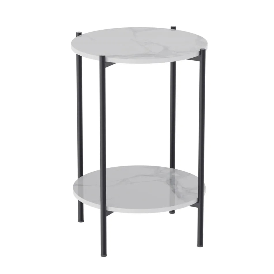 Modern Round End Table Sleek Design with Sturdy Frame and Compact Size for Stylish Living Spaces