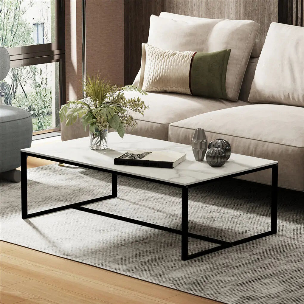 Marble Top Sofa Side Table Elegant Design with Durable Stone Surface and Sturdy Frame for Living Rooms