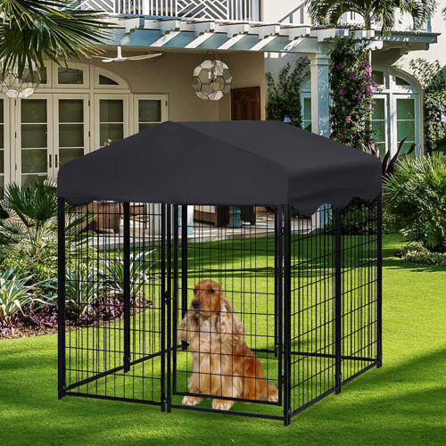 Outdoor Dog Kennel with Weather-Resistant Design and Secure Construction for Safe Pet Housing