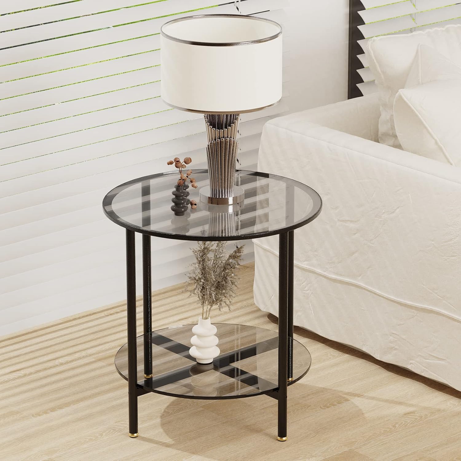Artloge Glass Side Table
