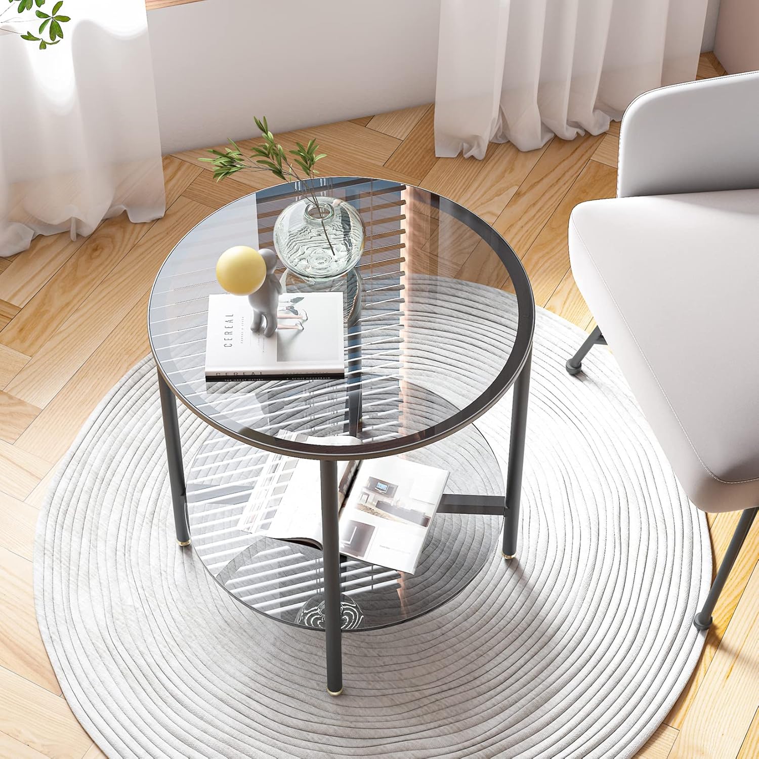 Artloge Glass Side Table