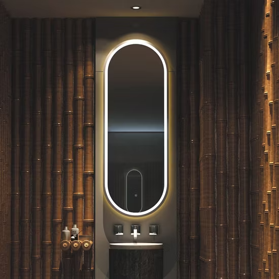 24" Round Frameless Bathroom Mirror – Modern & Sleek Design