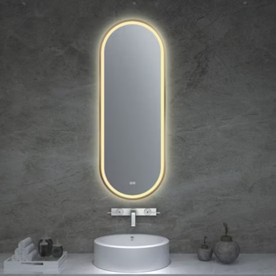 24" Round Frameless Bathroom Mirror – Modern & Sleek Design