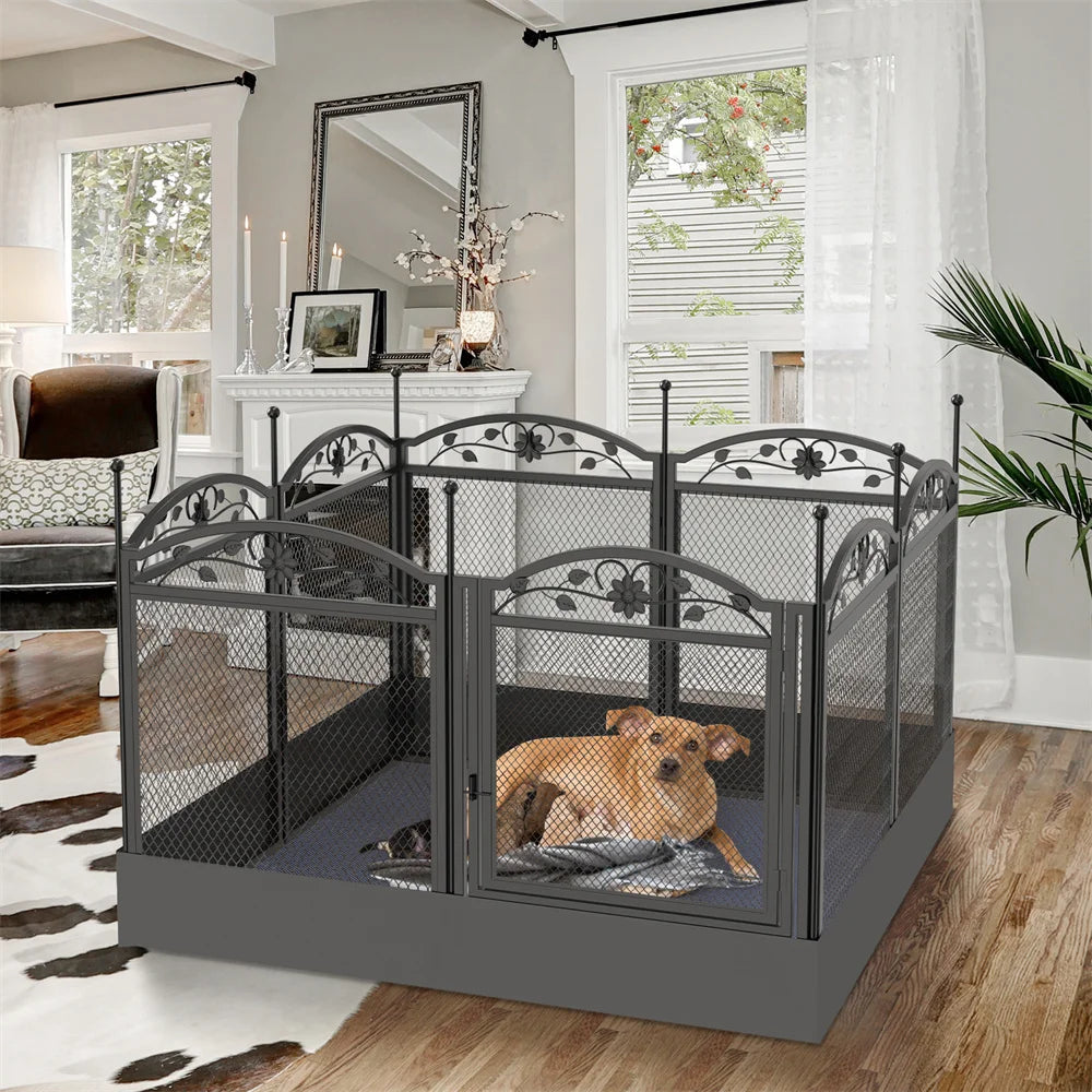 Heavy Duty Dog Playpen Strong Secure and Spacious Exercise Pen for Large and Active Dogs