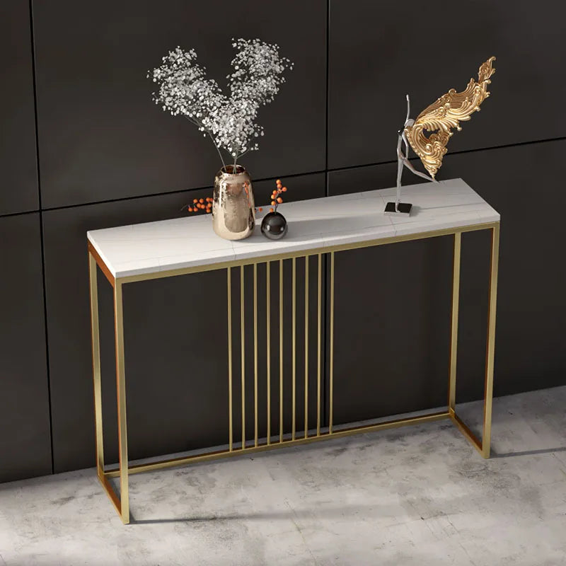 Simple Wall Accent Table Minimalist Design with Space-Saving Build for Entryways and Small Spaces