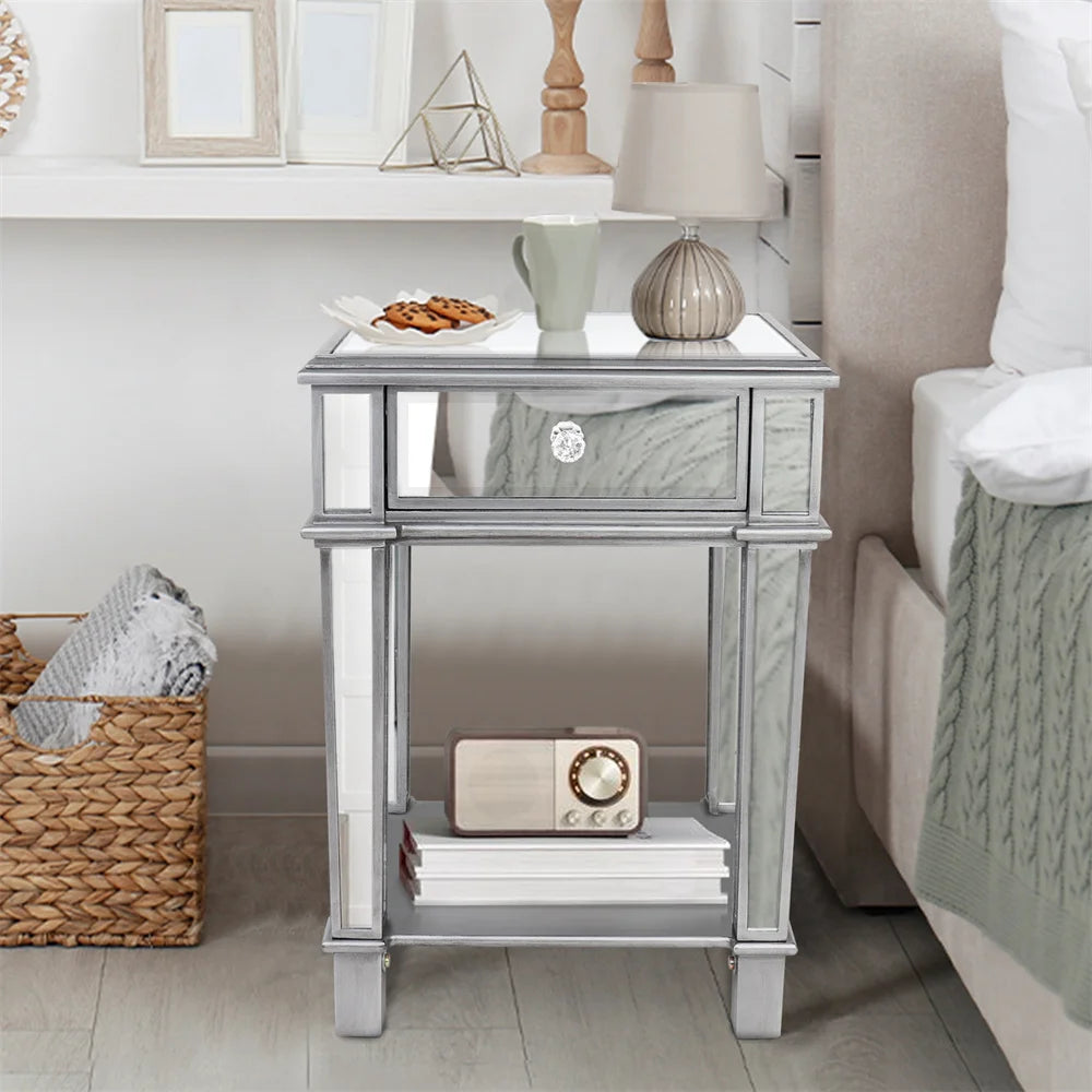 Mirrored Side Table