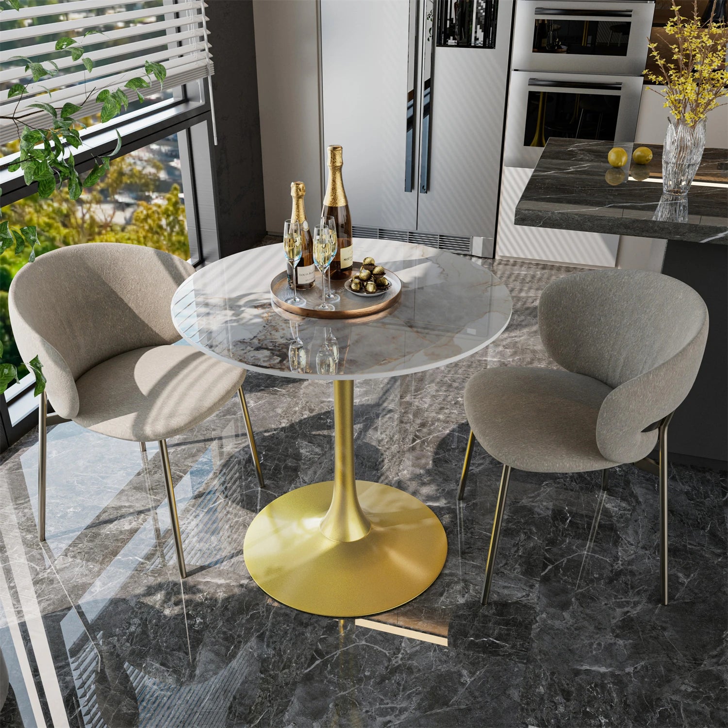 Modern Bar Height Dining Table