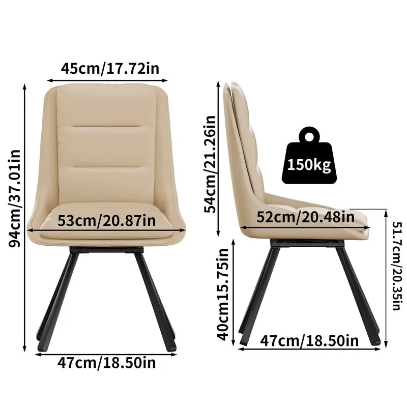 -K Rotatable Dining Chairs