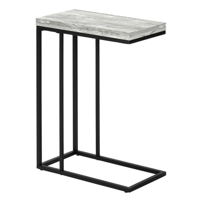 Modern C-Shaped Accent Table Minimalist Design with Sturdy Metal Frame for Living Room and Office