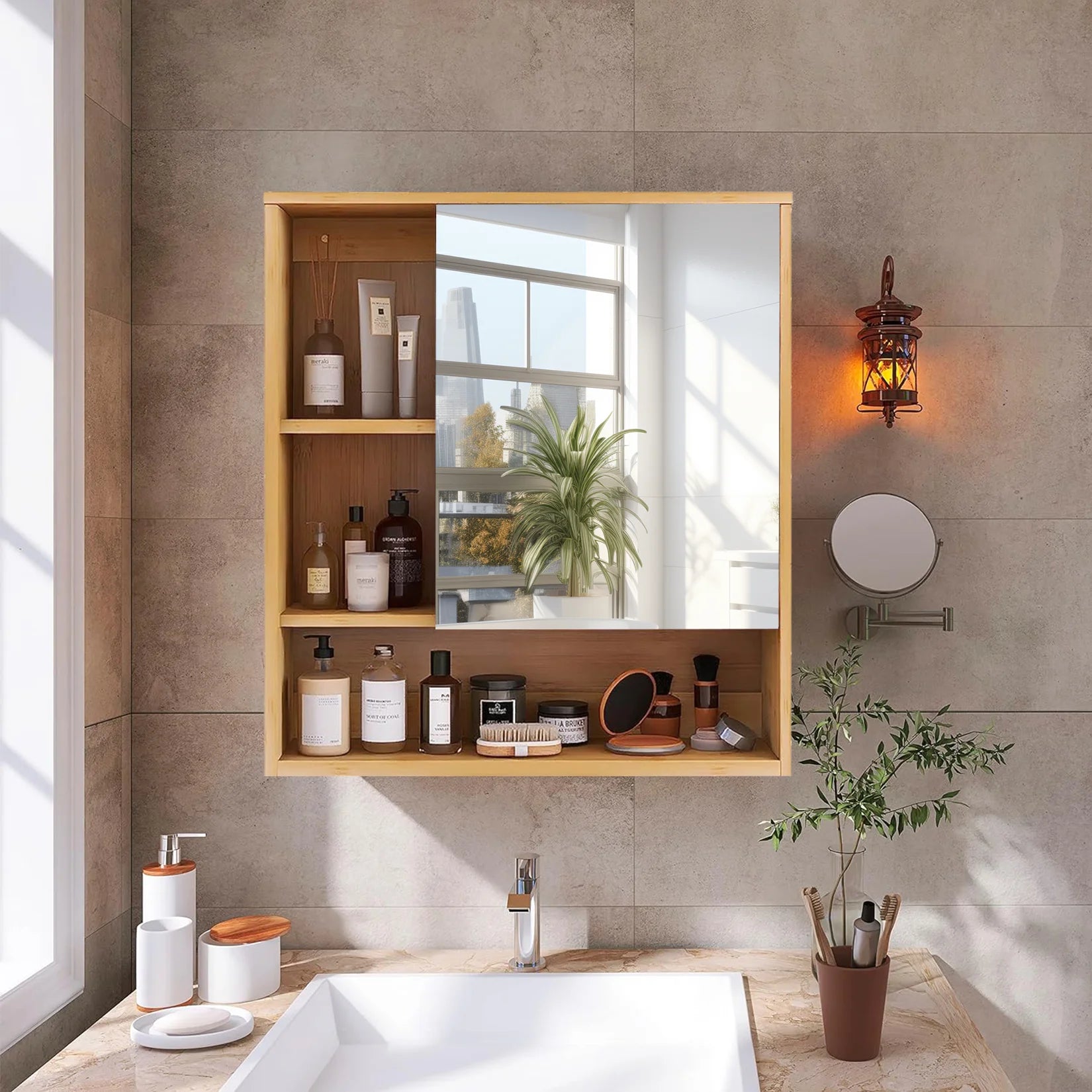 Bamboo Medicine Cabinet