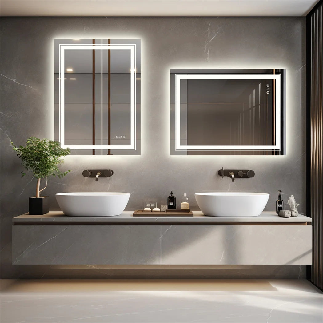 Crystal Clear LED Mirror Ultra-Bright Energy-Efficient Lighting with Anti-Fog and Sleek Design