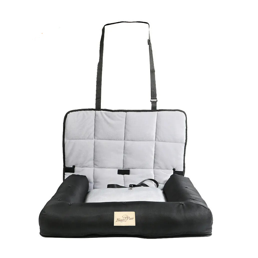 Waterproof Car Seat Bed for Dogs Durable, Cozy Travel Cushion with Non-Slip Backing and Easy Clean Design