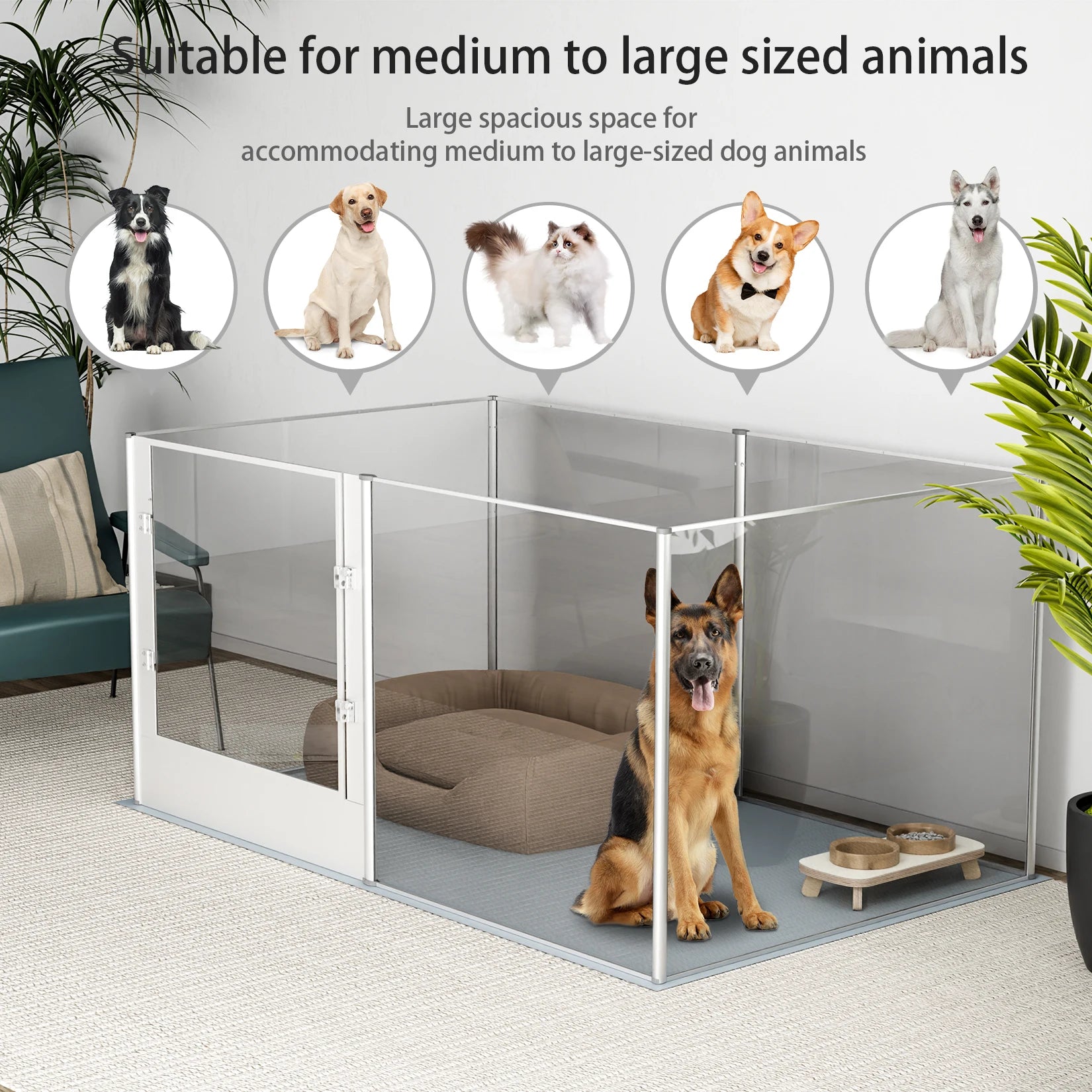 Small Animal Playpen Portable and Safe Pet Enclosure for Rabbits Guinea Pigs and More