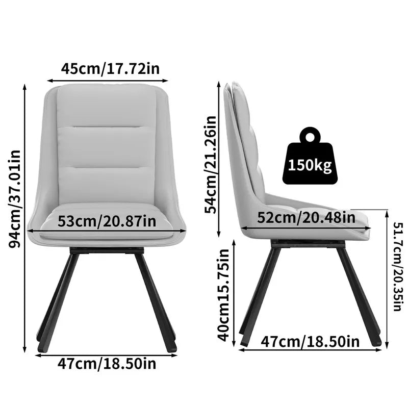 -K Rotatable Dining Chairs