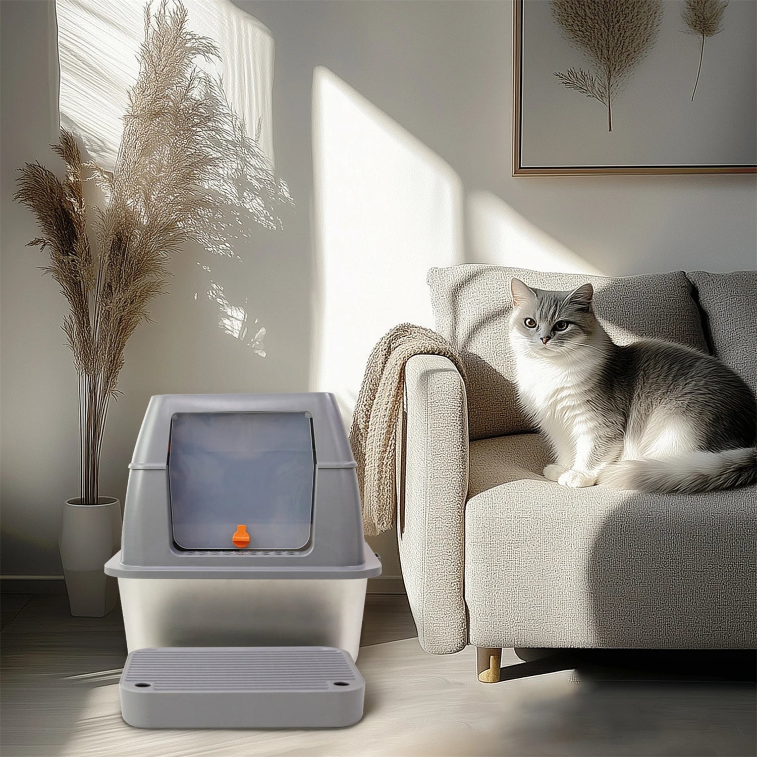 Stainless Steel Cat Litter Box Durable Hygienic and Rust-Resistant Design