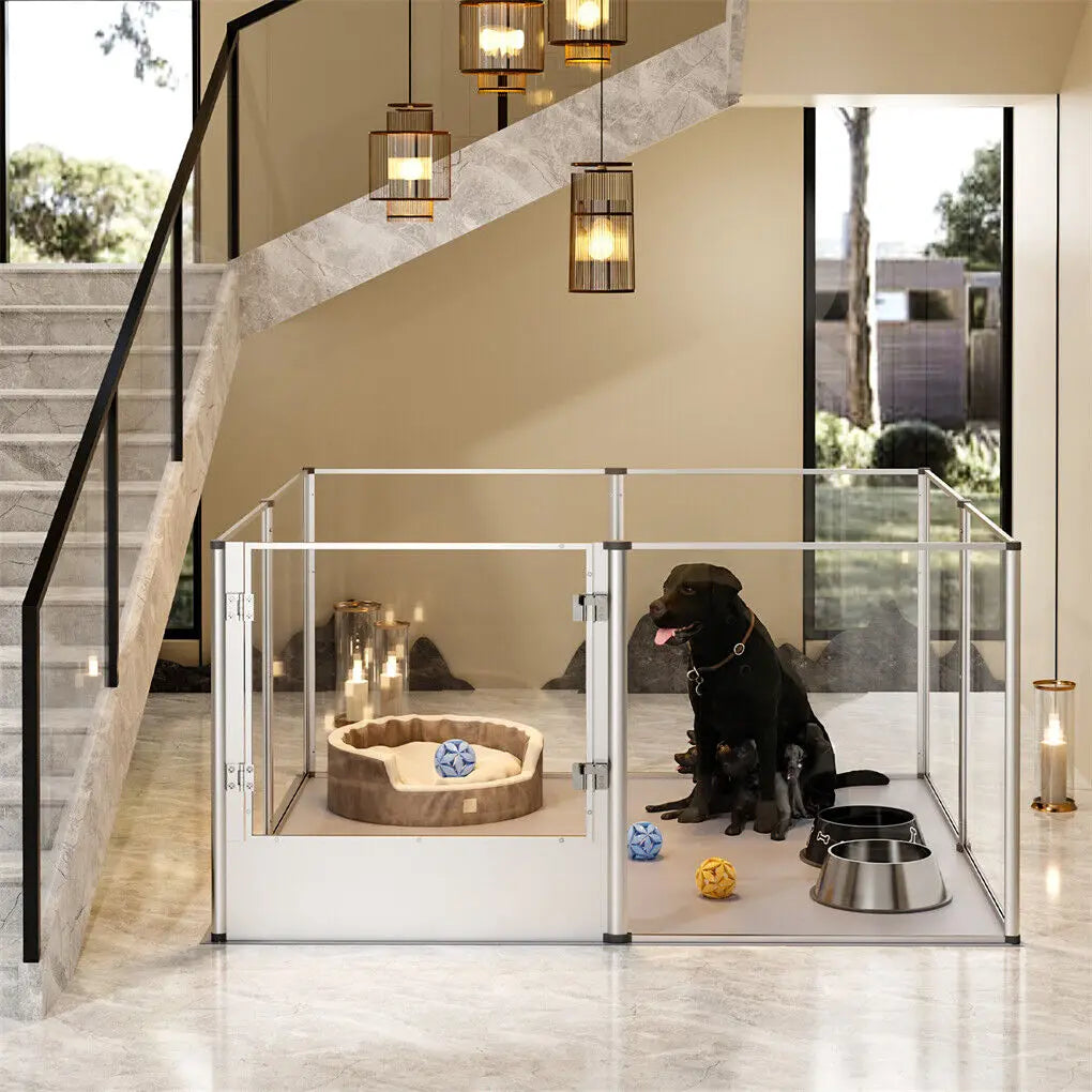 Dog Whelping Pen Safe and Spacious Pet Playpen Box for Newborn Puppies and Mothers