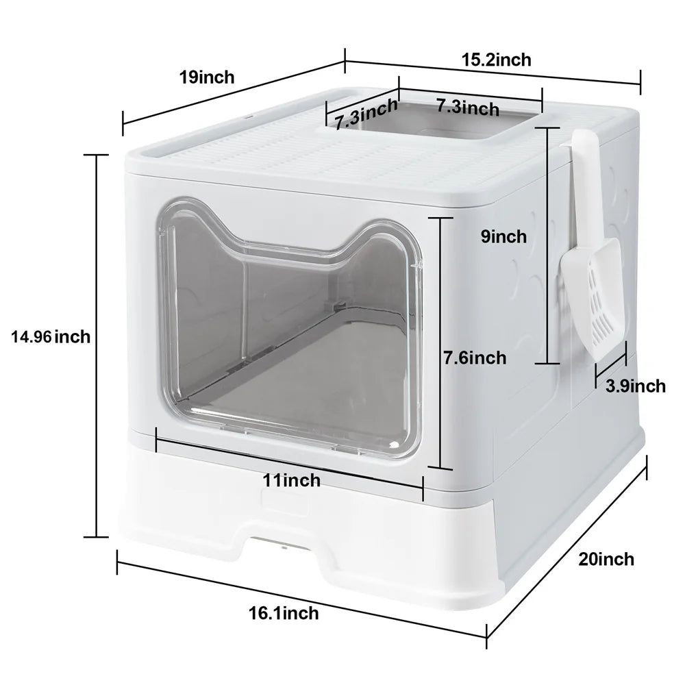 Easy Clean Cat Litter Box Hassle-Free Design for Quick and Convenient Maintenance