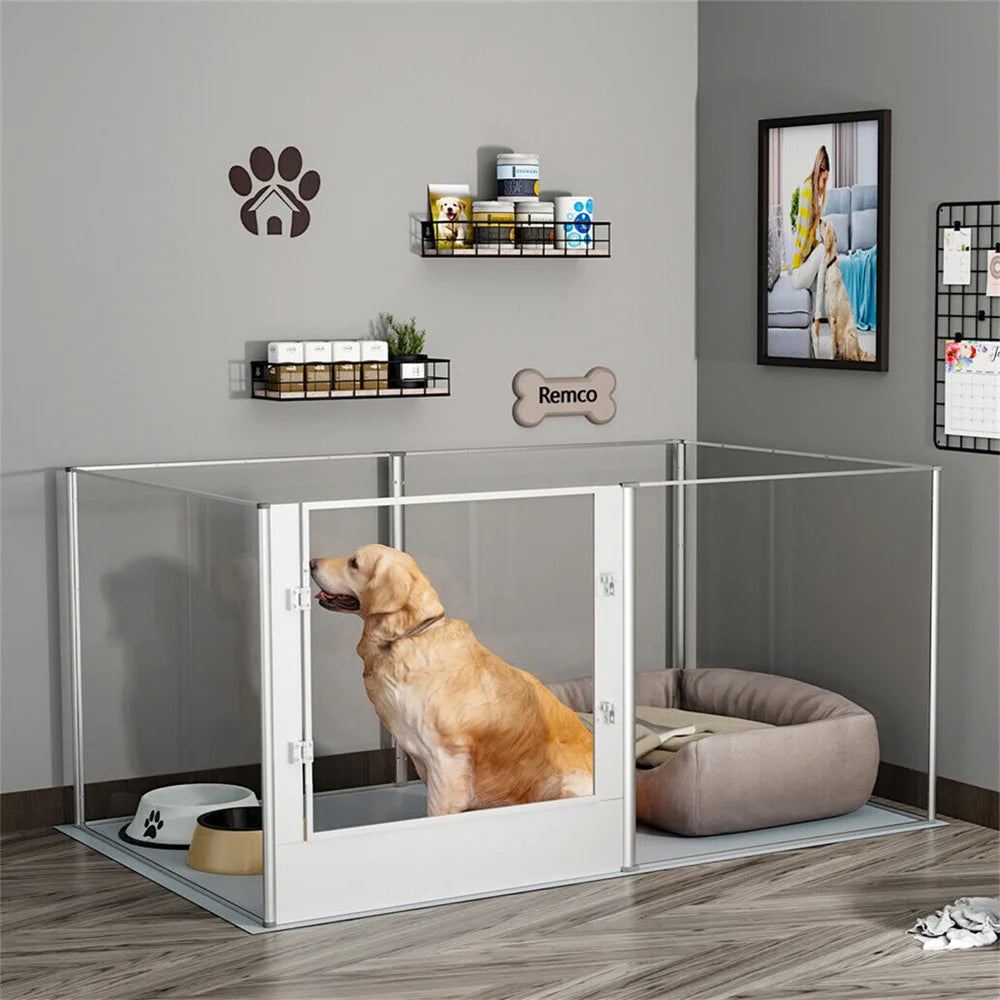 Heavy Duty Dog Playpen Secure and Durable Pet Exercise Pen for Indoor and Outdoor Use