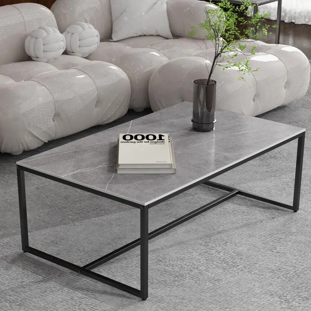 Marble Top Sofa Side Table Elegant Design with Durable Stone Surface and Sturdy Frame for Living Rooms